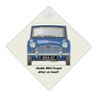 Austin Mini Cooper 1964-67 Car Window Hanging Sign